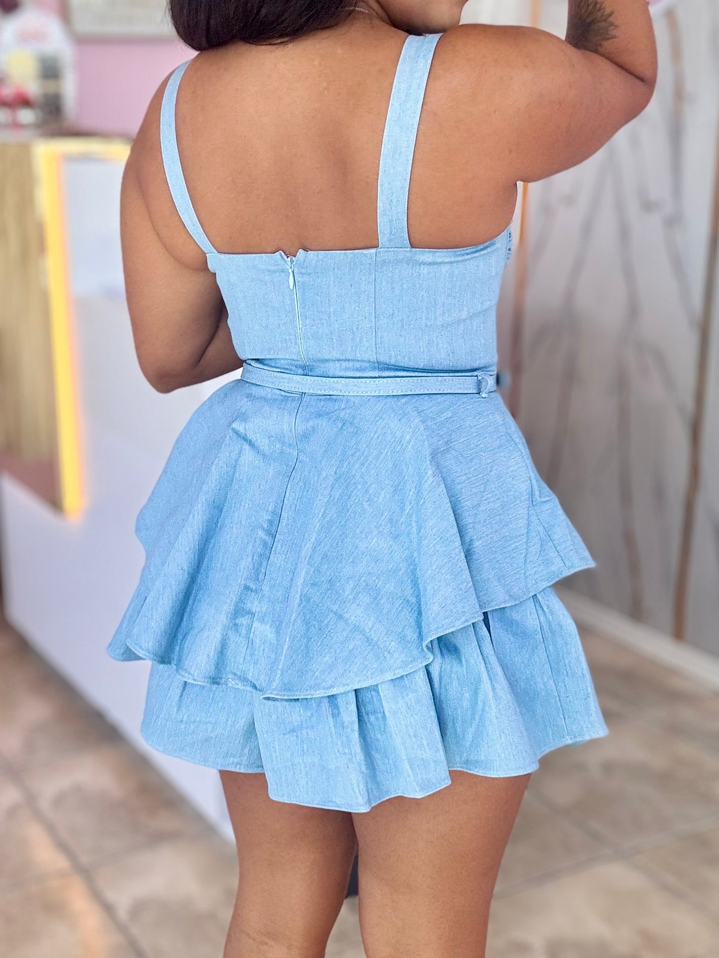 Light Denim Romper